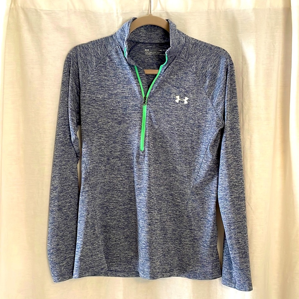 Under Amour long sleeve blue wicking shirt